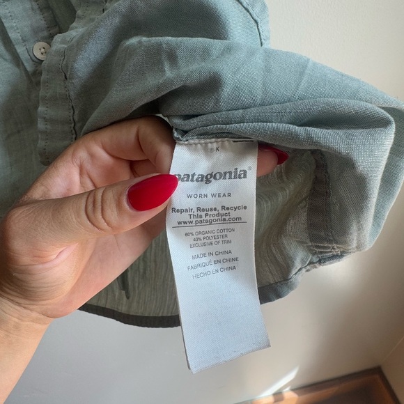 Patagonia Green Short Sleeve Shirt - Picture 5 of 6